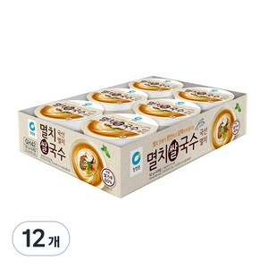 청정원 쌀로만든 멸치 컵쌀국수, 92g, 12개