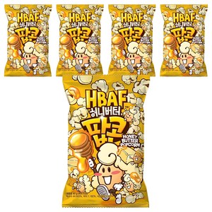 바프 허니버터 팝콘, 80g, 5개