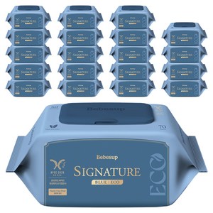 베베숲 시그니처 블루 에코 유아물티슈 캡형