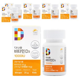 다나음 비타민 D3 1000IU, 60정, 6개