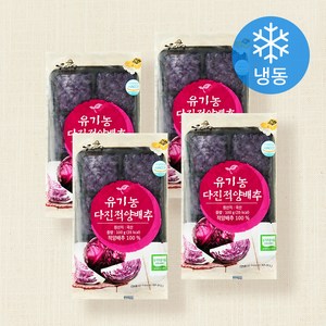 우리땅 유기농 인증 다진적 양배추 (냉동), 100g, 4팩
