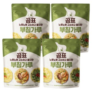 곰표 노릇노릇 고소하고 쫄깃한 부침가루, 1kg, 4개