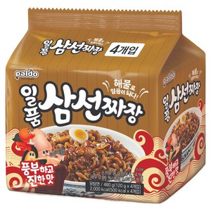 팔도일품 삼선짜장 120g, 4개