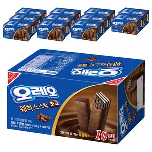 오레오 웨하스 스틱 초코, 150g, 12개