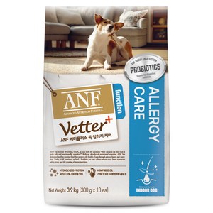 ANF 베터플러스 독 기능성 사료, 피부/피모+알러지, 3.9kg, 1개