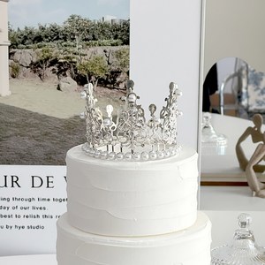 마메 케이크 원형 토퍼 티아라