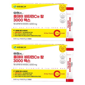 유한메디카 올데이 비타민C 엔 탑 3000 맥스 90p, 270g, 2개
