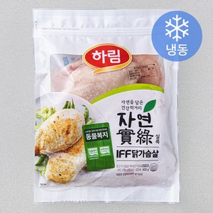 하림 동물복지 인증 자연실록 IFF 닭가슴살 (냉동), 800g, 1개