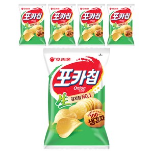 오리온 포카칩 어니언맛, 137g, 5개