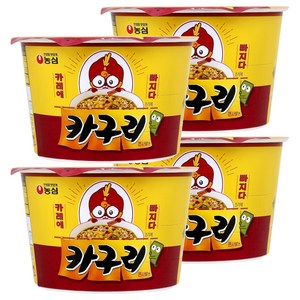 농심 카구리 큰사발면 103g, 4개