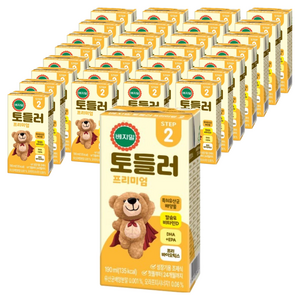 베지밀 유아용 뉴 토들러 프리미엄2 미드 두유, 190ml, 64개