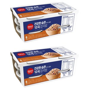 햇반 12곡 잡곡밥, 210g, 12개