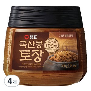 샘표 국산콩 토장, 900g, 4개