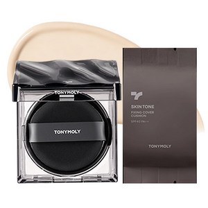 토니모리 스킨톤 픽싱 커버 쿠션 파운데이션 본품 13g + 리필 세트, 아이보리, 1개