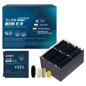 익스트림 올인원 포 맨 멀티비타민, 30회분, 1개