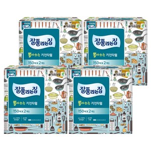 잘풀리는집 뽑아쓰는 키친타월, 150매, 4개