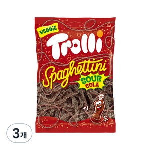 트롤리 스파게티니 사우어 콜라향 젤리, 100g, 3개