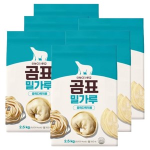 곰표 밀가루 중력다목적용, 2.5kg, 6개