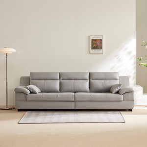 동서가구 테라 천연면피가죽 4인용 소파 방문설치