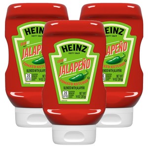 하인즈 할라페뇨 토마토 케첩, 397g, 3개