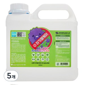 아가페케어 올인원 살균소독수, 4L, 5개