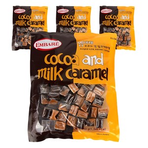 엠바레 코코아 앤 밀크 캐러멜, 350g, 4개
