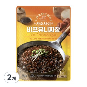 차오차이 비프 유니짜장, 180g, 2개