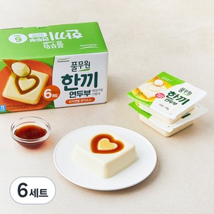 풀무원 한끼 연두부 + 오리엔탈 유자 소스 6개입, 708g, 6세트