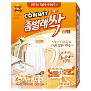 컴배트 좀벌레싹 알파 콤보팩 천연오렌지향 서랍용 8p + 옷장용 4p, 1개