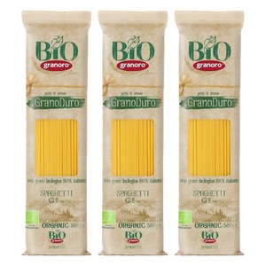 그라노로 유기농 스파게티, 500g, 3개
