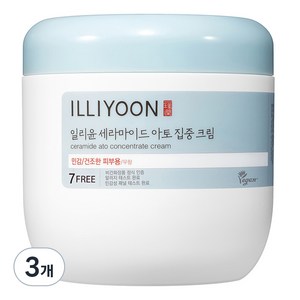 일리윤 세라마이드 아토 집중 크림 무향, 500ml, 3개