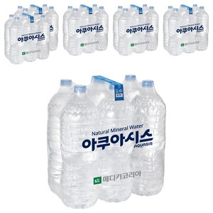 아쿠아시스 무라벨 생수, 2L, 36개