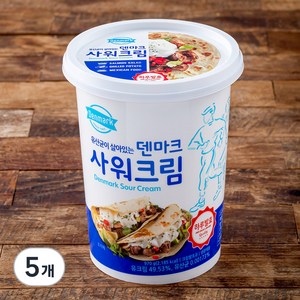 덴마크 사워크림, 970g, 5개