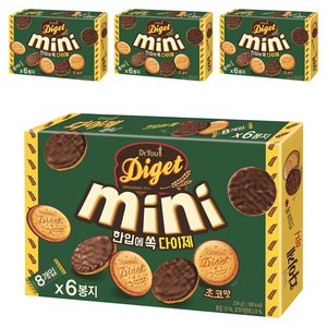 닥터유 다이제 미니 초코, 234g, 4개
