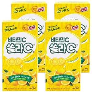 고려은단 쏠라C 정 레몬맛, 80정, 4개