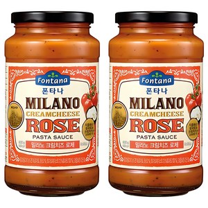 폰타나 밀라노 크림치즈 로제 파스타소스, 600g, 2개