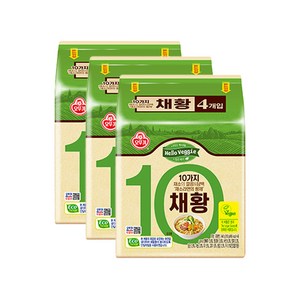 오뚜기 헬로베지 채황 라면 110g, 12개