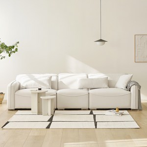 룸앤홈 모브 4인용 소파 + 암리스형 + 정가각 쿠션 + 직사각 쿠션 3p 세트 방문설치