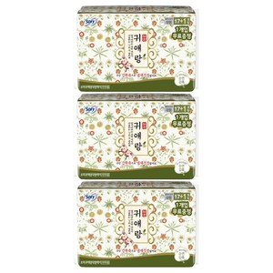 쏘피 귀애랑 생리대 날개형, 대형, 18개입, 3개