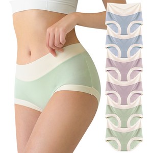 어나더디 고탄력 마카롱 스판 노라인 여성용 팬티 6종 세트