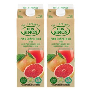 돈시몬 생과일 착즙 홍자몽 주스, 2L, 2개