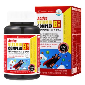 네추럴라이즈 활력비타민B 100 컴플렉스, 90정, 1개