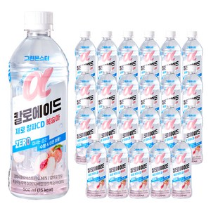 그린몬스터 칼로에이드 제로 알파CD 이온음료 복숭아맛, 500ml, 24개