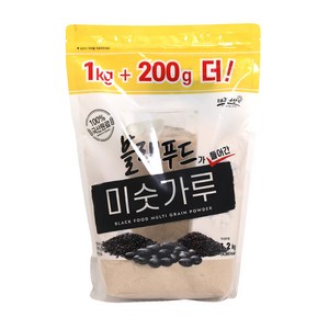 태광선식 블랙푸드가 들어간 미숫가루, 1개, 1.2kg