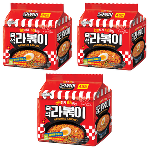 팔도 라볶이 봉지라면 145g, 12개, (4개입 X 3팩)