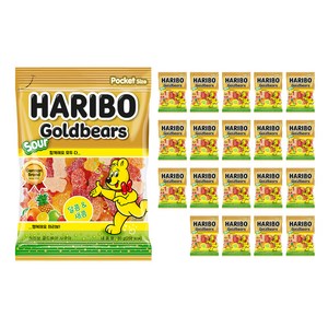 하리보 골드베어 사우어, 80g, 20개