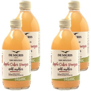 데니그리스 유기농 사과식초, 500ml, 4개