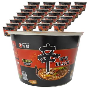 농심 신라면 블랙 사발 컵라면 101 g, 36개