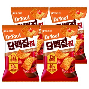 닥터유 단백질칩 칠리살사맛, 60g, 4개