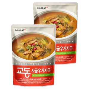 교동식품 사골우거지국, 500g, 2개